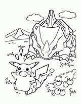 Kleurplaten Rhyhorn Ausmalbilder Kleurplaat Ausmalbild Coloriage Pikachu Plein Glumanda Malvorlage Coloriages Animaatjes Gifsanimes Colorier sketch template