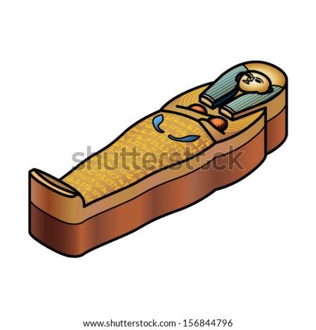 egyptian sarcophagus stock vector
