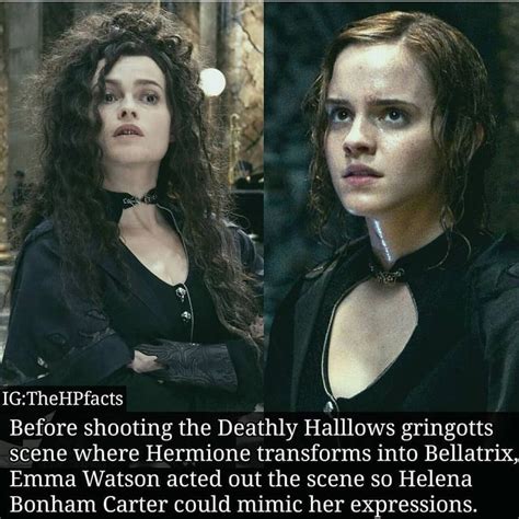 Helena Bonham Carter Pretending To Be Emma Watson Pretending To Be