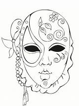 Coloring Pages Mask Coloriage Mardi Gras Masque Maske Masks Carnaval Colorier Venetian Printable Template Fr Un Imprimer Tiki Du Visit sketch template
