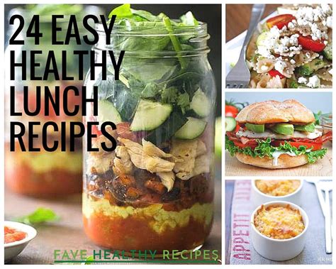 easy healthy lunch recipes favehealthyrecipescom