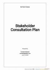Stakeholder Consultation sketch template