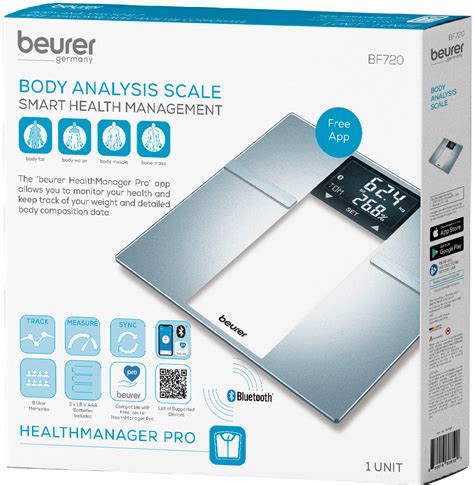 beurer bluetooth digital body weight scale silver bf  buy