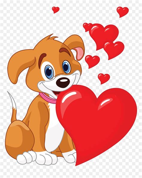 puppy love heart png dog love clipart transparent png vhv
