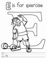 Coloring Pages Exercise Getdrawings Printable sketch template