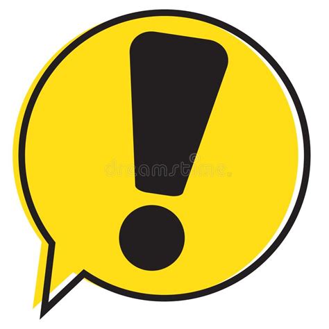 Attention Caution Exclamation Yellow Vector Sign Stock
