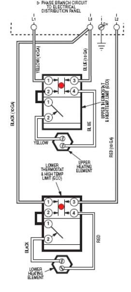 electric water heater diagram