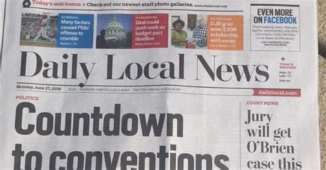 front page  daily local news today
