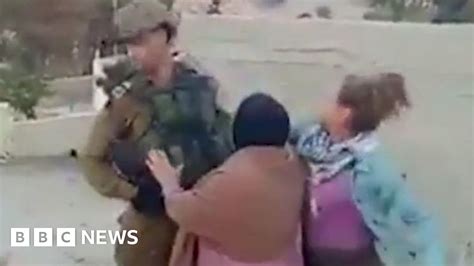 Palestinian Girl Arrested After Troops Slapped In Video Bbc News