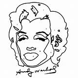 Monroe Coloring Warhol Pages Andy Marilyn Lines Colouring Numbers Paint Poverty Template Meditative Staying Benefits Between Drawing Rara La Book sketch template