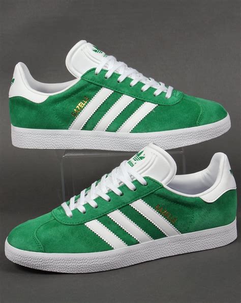 adidas gazelle trainers greenwhiteoriginalsshoesmenssneakers