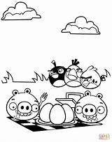 Angry Birds Coloring Pages Picnic Bad Piggies Printable Bird Bear Ants Easter Color Sheet Pigs Printables Print Pig Getcolorings Coloringonly sketch template