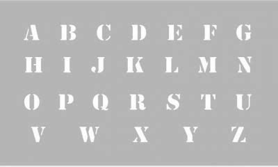 pochoir alphabet lettres majuscules graine creative