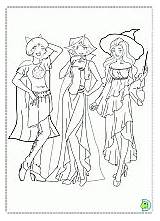 Coloring Totally Spies Dinokids sketch template