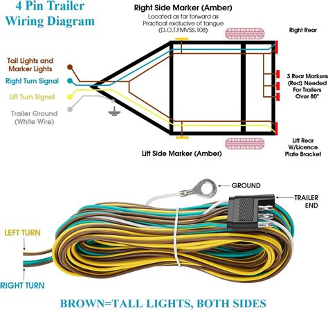 show wiring diagram  trailer lights  luxury trailer light wiring