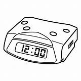 Despertador Colorear Relojes Utililidad Pueda Aprender Aporta Deseo sketch template