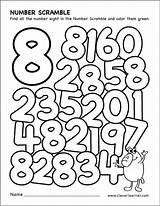 Number Worksheet Scramble Preschool Activity Numbers Worksheets Activities Kindergarten Scrambled Math Cleverlearner Children Coloring Printable sketch template