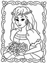 Coloring Pages Princess Printable Belle Kids sketch template