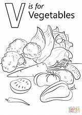 Vegetables Coloring Pages Vegetable Kindergarten Preschool Printable Color Alphabet Printables Drawing Fall Supercoloring Colors Choose Board sketch template