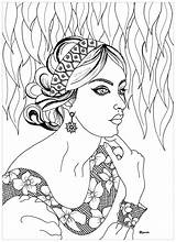 Colorare Adulti Coloriage Adultos Adultes Malbuch Erwachsene Coloriages Dentelle Justcolor Antistress sketch template