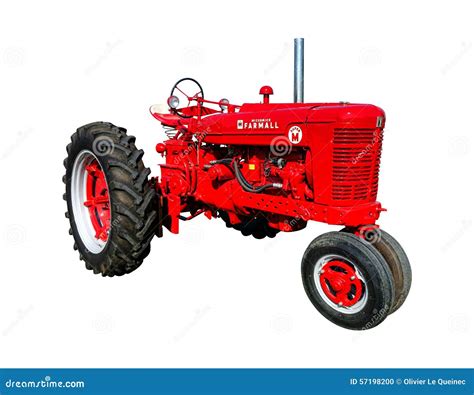 farmall super  vintage agriculture tractor editorial image image
