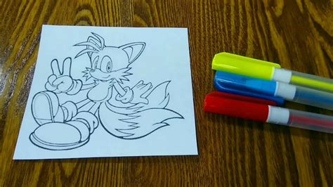 tails  fox coloring  youtube