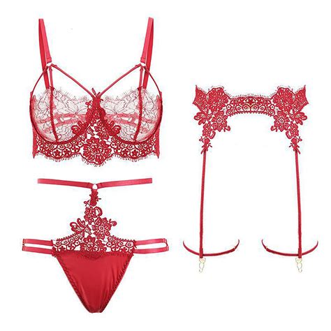 lingerie sexy de dentelle de femmes réglée haut de gamme etsy