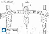 Crucified Crucifixion Connectusfund Luke Pdfs Niv Resurrection sketch template