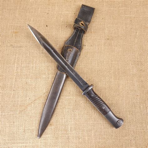 german wwii mauser  bayonet includes leather frog fw holler  arms  idaho llc