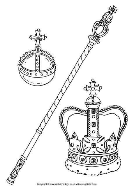 royal regalia colouring page family coloring pages jubilee family
