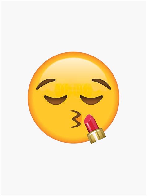 Sassy Lipstick Secret Emoji Funny Internet Meme Sticker By