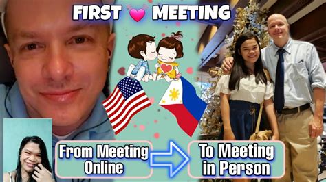 🇺🇸🇵🇭 ldr meeting for the first time filipina and american couple