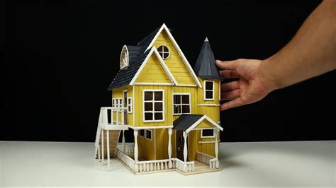 build  popsicle stick house youtube