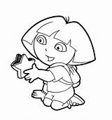 Dora Colouring Coloring Pages Print Explorer sketch template