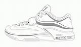 Coloring Print Pages Shoes Popular Basketball sketch template