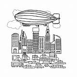 Zeppelin Ballonvaren sketch template