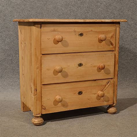 antique pine small chest  drawers quality asa