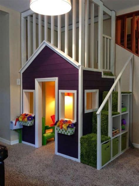 kid friendly playroom storage ideas indoor playhouse play houses