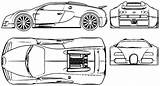 Bugatti Car Coloring Part Veyron Pages Tocolor Chiron sketch template