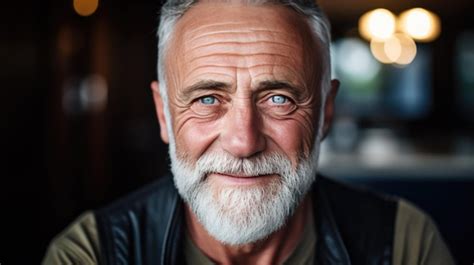 Premium Ai Image Portrait Of An Elderly Man