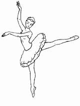 Coloring Ballerina Pages sketch template
