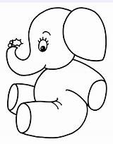 Infantiles Elefante Easy Printable Drawing Guay Applique Elefantes Tierno Netart Dibujosfaciles Dehacer sketch template