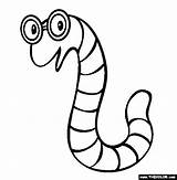 Worm Coloring Pages Worms Earthworm Color Bookworm Print Printable Template Kids Draw Animals Thecolor Clipart Earth Sheet Back Insect Templates sketch template