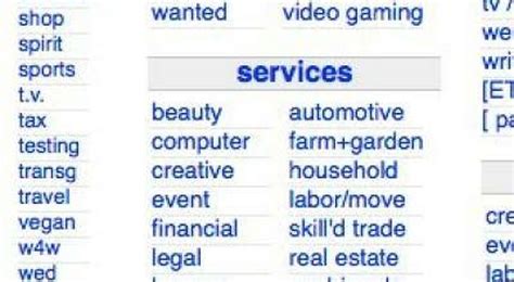 Craigslist Removes Ads For Adult Services