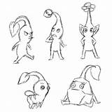 Pikmin Coloring Pages Sketchite Template Credit Larger sketch template