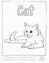 Angry Cat Body Template Coloring sketch template