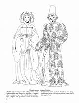 Coloring Book Medieval Fashions Choose Board sketch template