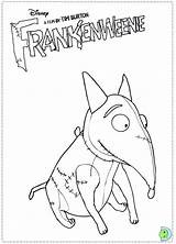 Coloring Pages Frankenweenie Burton Tim Dinokids Template Characters sketch template