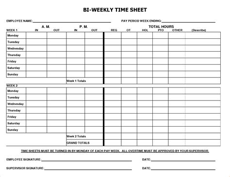 printable bi weekly time sheets printable world holiday