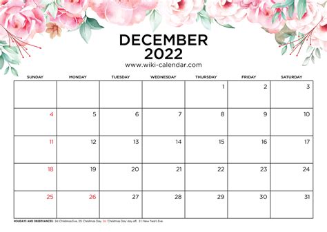 december  calendar wiki customize  print